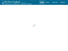 Tablet Screenshot of drpeterengland.com.au
